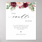 Deze kaars brandt, in herinnering Bourgondisch tro Poster (Voorkant)