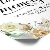 Deze kaars brandt in het liefdevolle geheugen Memo Poster (Hoek)