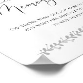 Deze kaars brandt in het liefdevolle huwelijksbord poster (Hoek)