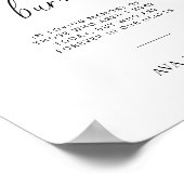 Deze kaars brandt in het liefdevolle huwelijksbord poster (Hoek)