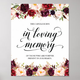 Deze kaars brandt ter liefdevolle herinnering Herd Poster