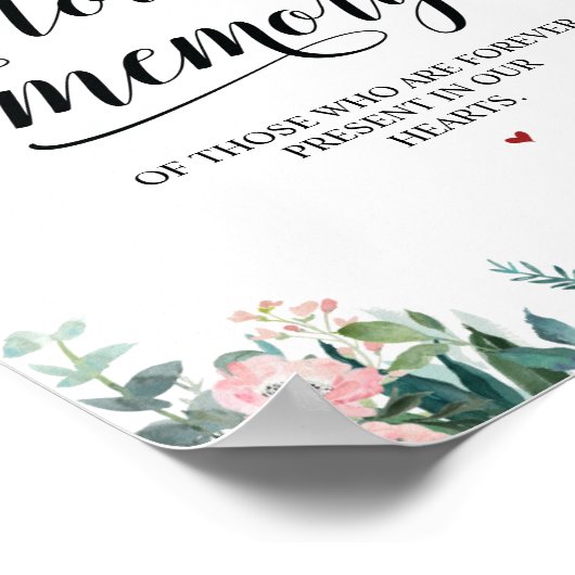 Deze kaars brandt ter liefdevolle herinnering Herd Poster (Hoek)