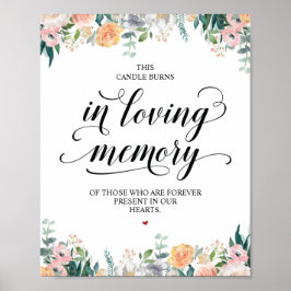 Deze kaars brandt ter liefdevolle herinnering Herd Poster