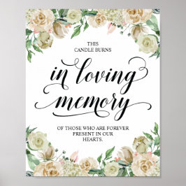 Deze kaars brandt ter liefdevolle herinnering Herd Poster