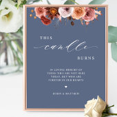 Deze kaars brandt, ter nagedachtenis aan het blauw poster