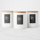 Deze Kaars Ruikt Als - Nieuwe Moderne Label Ontwer Voedselcontainer Etiket (Flessen)