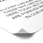 Deze kaarsen branden in een liefdevol geheugenhuwe poster (Hoek)