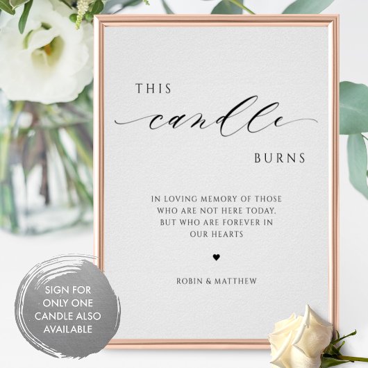 Deze kaarsen branden, in het teken van het gedenkh poster