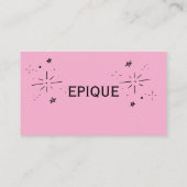 Deze kaart combineert professionaliteit met een to visitekaartje (Achterkant)