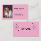 Deze kaart combineert professionaliteit met een to visitekaartje (Voorkant / Achterkant)