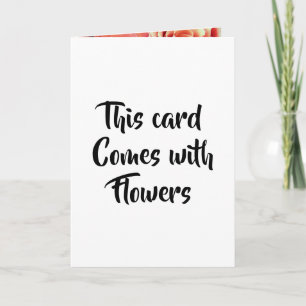 Deze kaart wordt geleverd met bloemen roos