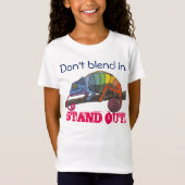 Deze kameleon mengt niet in... t-shirt (Voorkant)