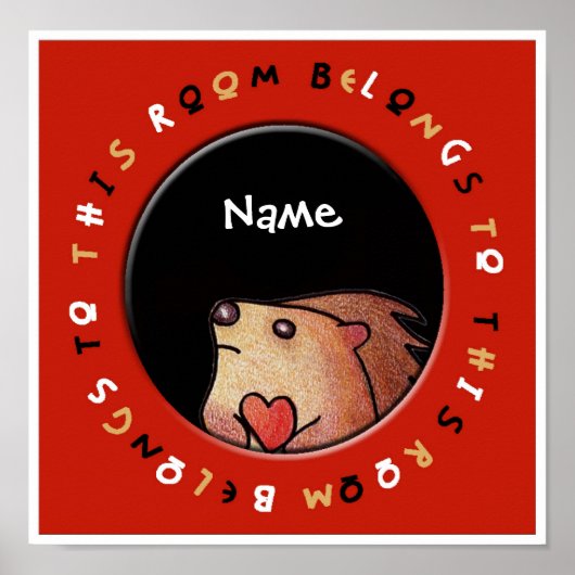 Deze kamer behoort tot - Poster! Poster (Voorkant)