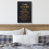 Deze Kamer Heeft Meer Karakter - Luxe Canvas Afdruk (Insitu (Slaapkamer))