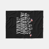 Deze Kamunity is voor Kamala Patriotic Cats Americ Fleece Deken (Voorkant (Horizontaal))
