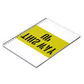 Deze kant boven notitieboek (Linkerzijde)