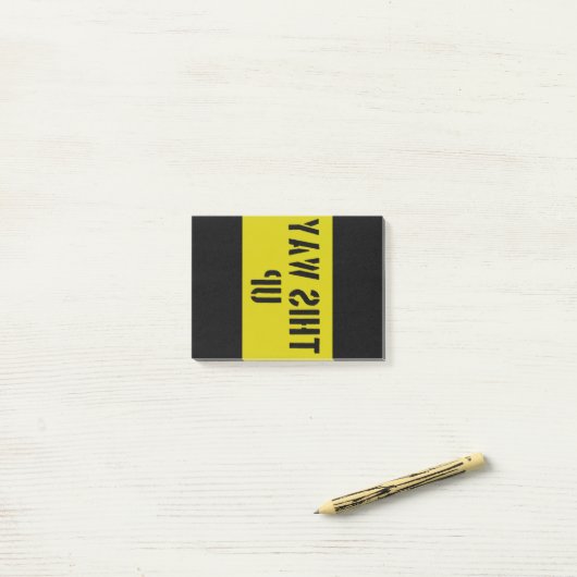 Deze kant boven post-it® notes (Op bureau)