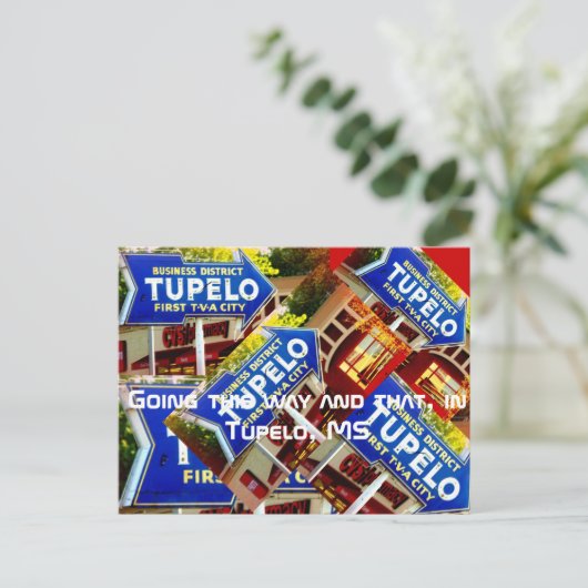 Deze kant en dat in Tupelo Briefkaart (Staand voorkant)