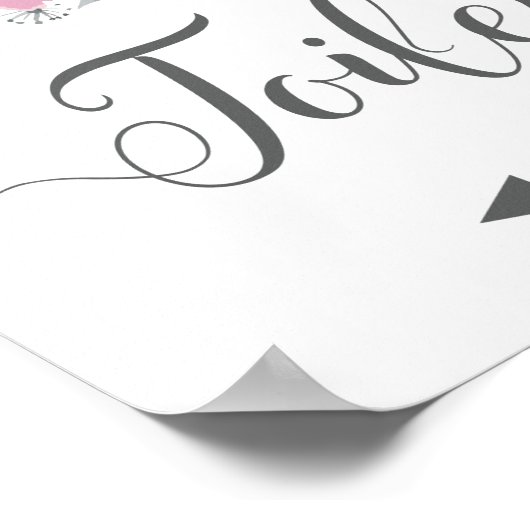 Deze kant-en-klare toiletten. Pijlrichting links. Poster (Hoek)