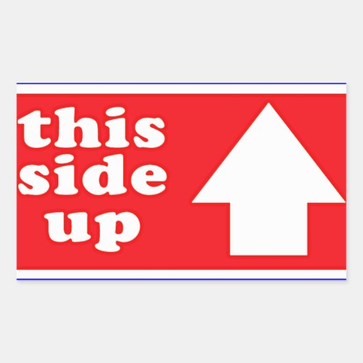 Deze kant-en-klare verzendlabel rechthoekige sticker (Voorkant)