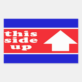 Deze kant-en-klare verzendlabel rechthoekige sticker