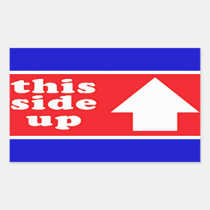 Deze kant-en-klare verzendlabel rechthoekige sticker