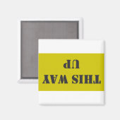 Deze kant omhoog magneet (Voorkant / Achterkant)