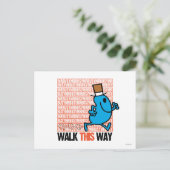 Deze kant op lopen briefkaart (Staand voorkant)