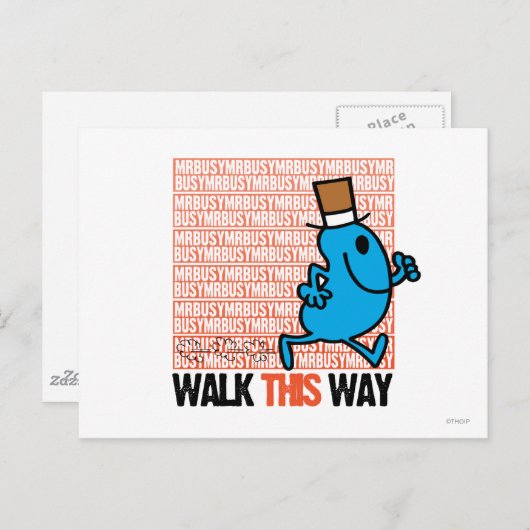 Deze kant op lopen briefkaart (Voorkant / Achterkant)