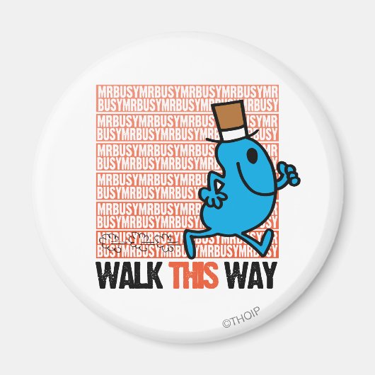 Deze kant op lopen magneet (Voorkant)