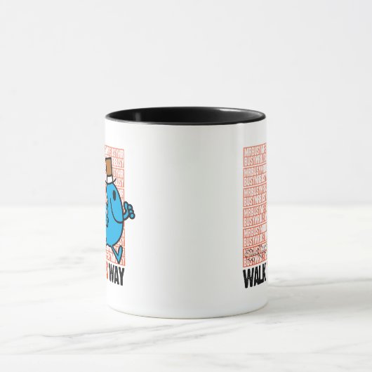 Deze kant op lopen mok (Midden)