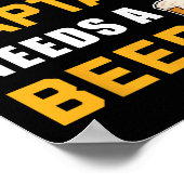 Deze kapitein heeft een bierliefhebber nodig poster (Hoek)