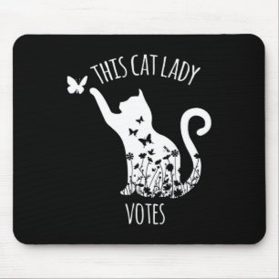 Deze kat dame stemt dames is stemmen kamala muismat
