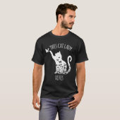 Deze kat dame stemt dames is stemmen kamala t-shirt (Voorkant volledig)