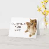 DEZE KAT/KITTEN IS AAN HET SPREKEN VOOR JOY BIRTHD KAART (Gele Bloem)