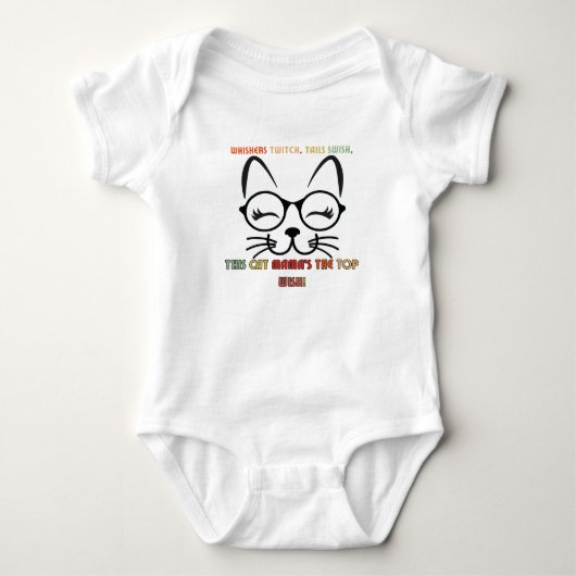 Deze kat mama is de beste wens romper (Voorkant)