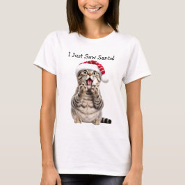 Deze kat staat op de Naughty List Cat T-shirt