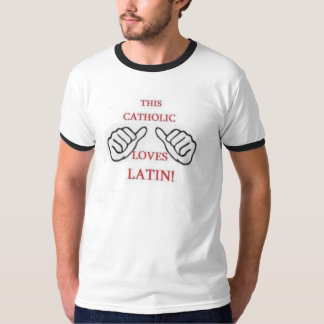Deze katholieke houdt van Latijn! Traditionele Lat T-shirt