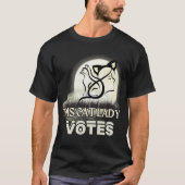 Deze kattendame stemt op kamala harris t-shirt (Voorkant)