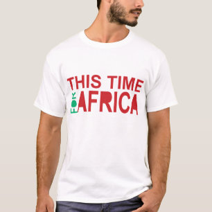 Deze keer voor Afrika Waka-waka Red Blue T-shirt
