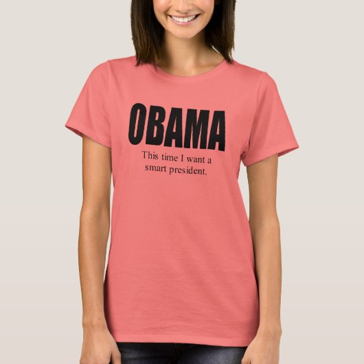 Deze keer wil ik een slim President T-shirt (Voorkant)