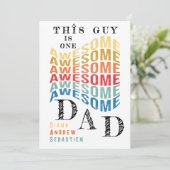 Deze kerel een Geweldige vader, Grappig citaat Vad Kaart (Staand voorkant)
