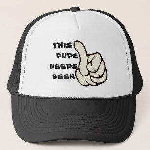Deze kerel heeft een biergrappig bierliefhebber Pe Trucker Pet