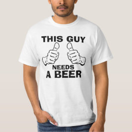 Deze kerel heeft een waarschuwingszin nodig t-shirt