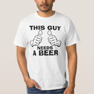 Deze kerel heeft een waarschuwingszin nodig t-shirt