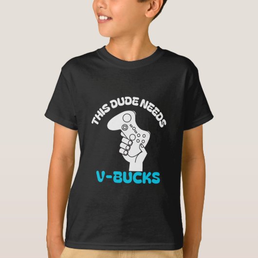 Deze Kerel Heeft V Bucks Grappig Deze Kerel Voor J T-shirt (Voorkant)