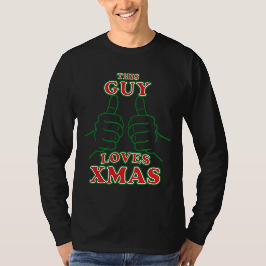 Deze kerel houdt van XMAS T-shirt (Voorkant)