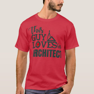 Deze kerel houdt van zijn architect t-shirt