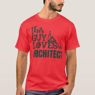 Deze kerel houdt van zijn architect t-shirt