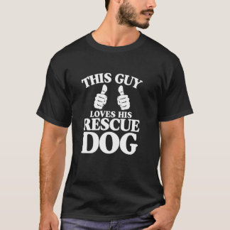 Deze Kerel Houdt Van Zijn Reddingshond Grappige Be T-shirt
